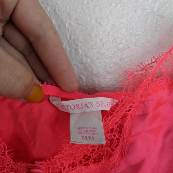Victoria's Secret Bight Pink Lace Crop Lingerie - Picture 13 of 16